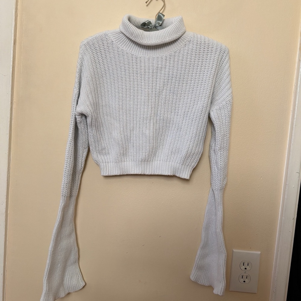 American Apparel Soft Gray Cowl Neck Sweater